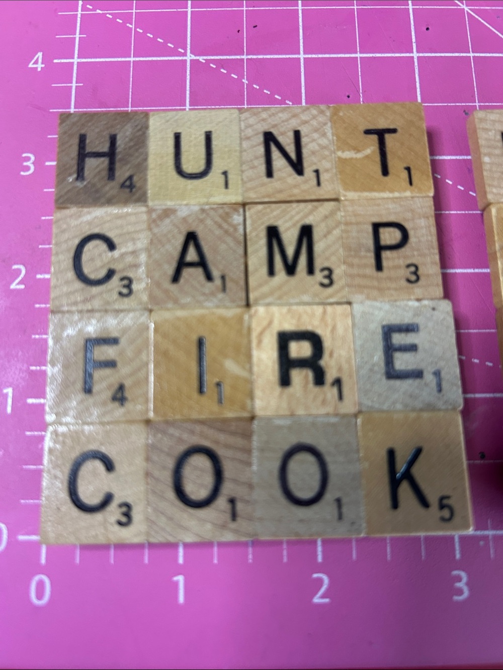 🧢 Fathers Day Gift Wooden Letter Coasters